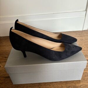 Everlane Editor Kitten Heels Navy Blue Size 7 NEW